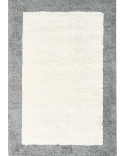 Bademåtte KABRI Grå/beige 60 x 90 cm Bomuld