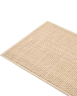 Bademåtte KARAD Beige 60 x 90 cm Bomuld