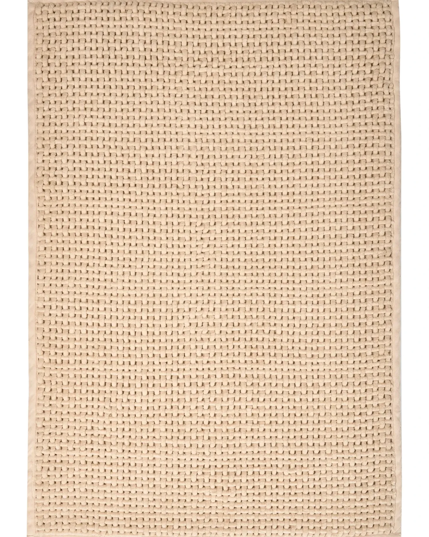 Bademåtte KARAD Beige 60 x 90 cm Bomuld