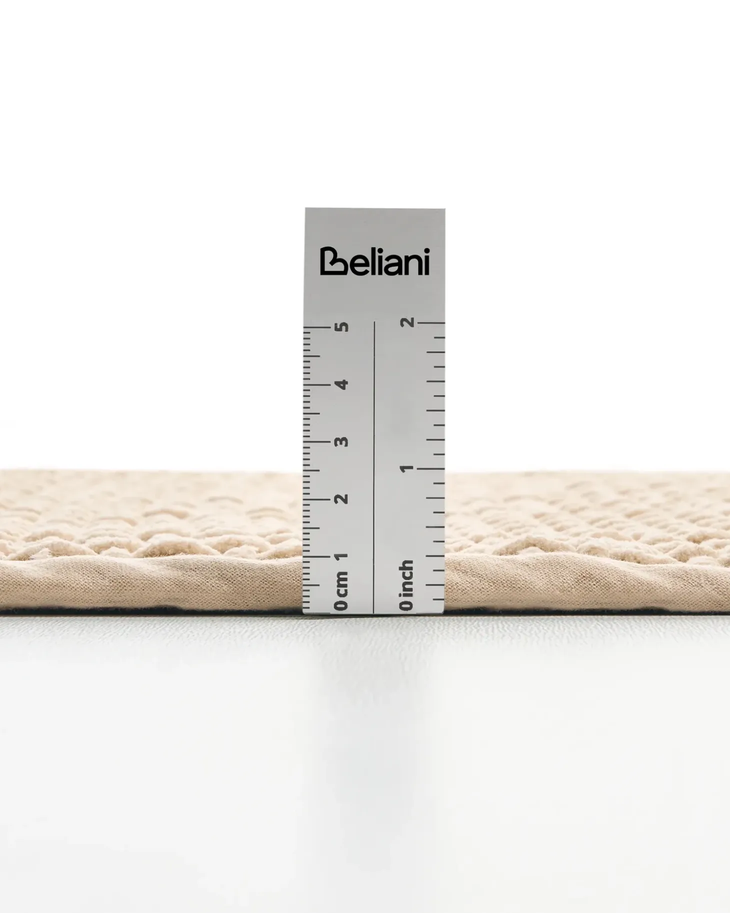 Bademåtte KARAD Beige 60 x 90 cm Bomuld