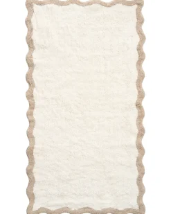 Bademåtte NANGAL Brun/beige 80 x 150 cm Bomuld