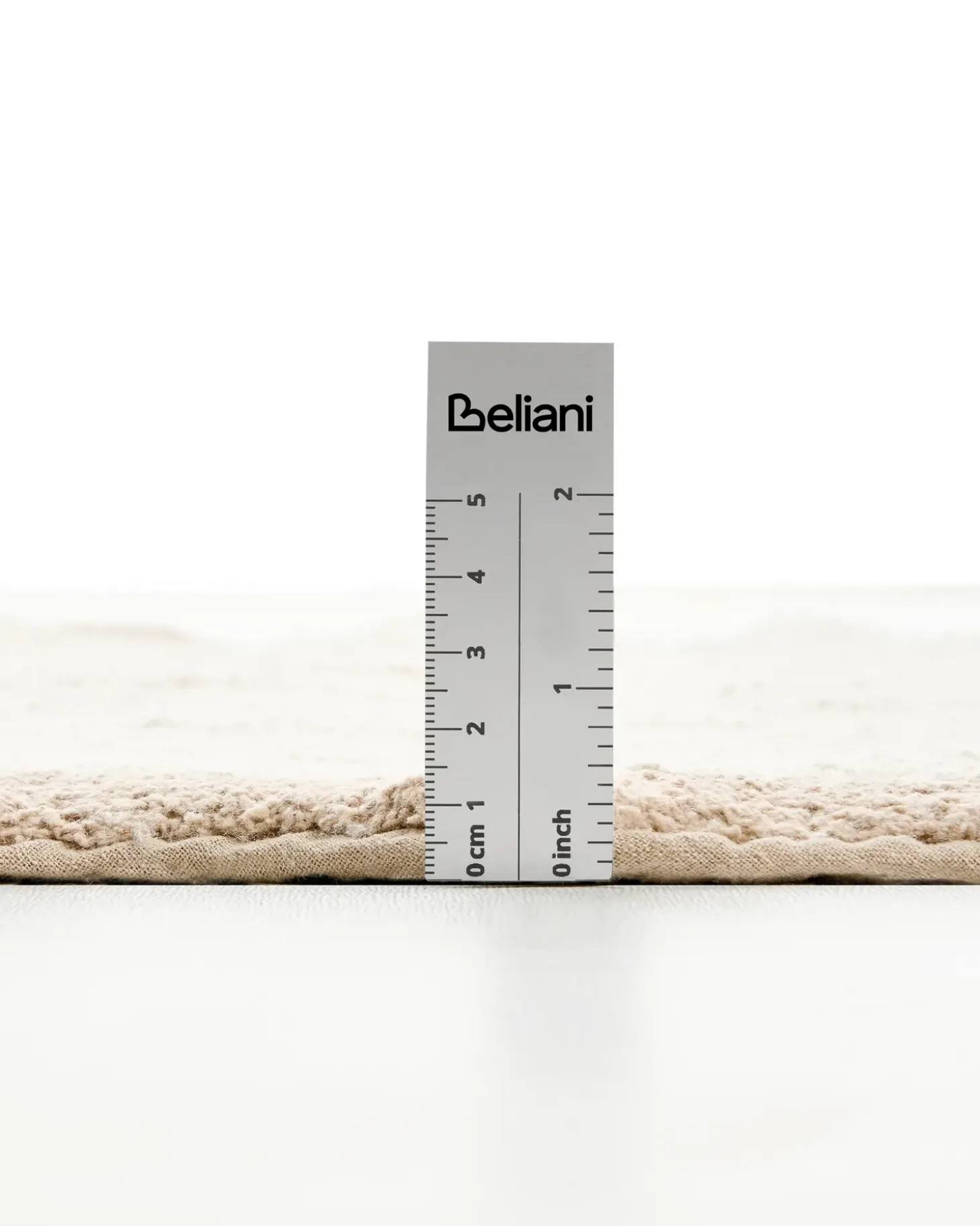 Bademåtte NANGAL Brun/beige 80 x 150 cm Bomuld