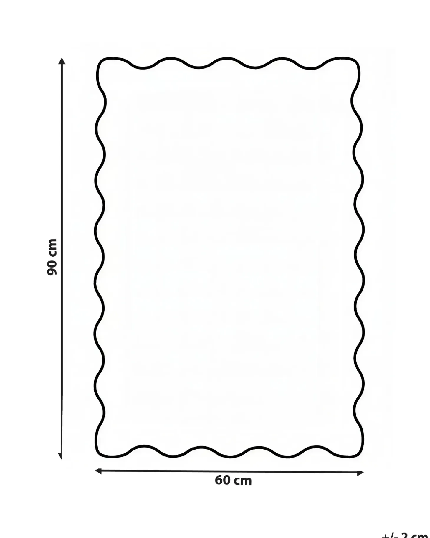 Bademåtte NANGAL Grå/beige 60 x 90 cm Bomuld