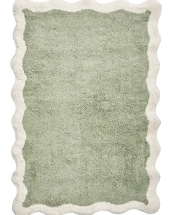 Bademåtte NANGAL Grøn 60 x 90 cm Bomuld