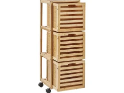 Badeværelsesskab SHAWNEE Bambus 32 cm Lysebrun