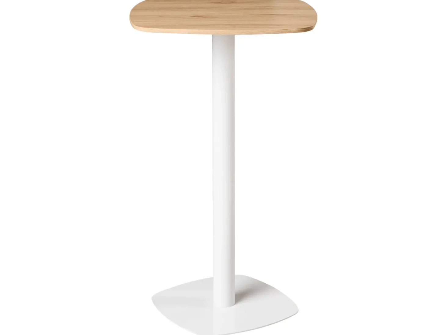 Barbord MORELLA Lysebrun/hvid 60 cm 60 cm