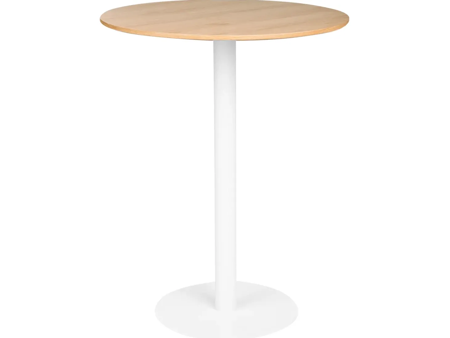 Barbord MORELLA Lysebrun/hvid 80 cm 80 cm