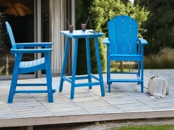 Barbord til have ADIRONDACK 60 cm 59 cm Syntetisk materiale Blå