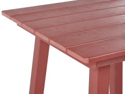 Barbord til have ADIRONDACK 60 cm 59 cm Syntetisk materiale Rød