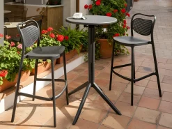 Barbord til have LEGRENA 60 cm 60 cm Sort