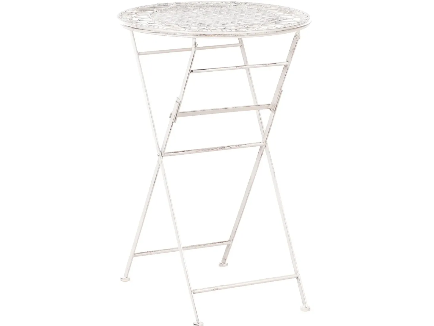 Barbord til have TRIESTE 60 cm 60 cm Metal Lys Beige