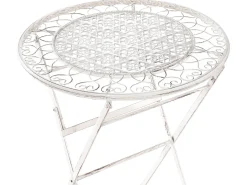 Barbord til have TRIESTE 60 cm 60 cm Metal Lys Beige