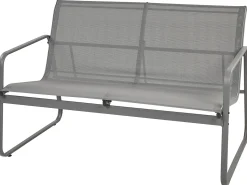 BARREA 4 personers Loungesæt med bord Grå Metal