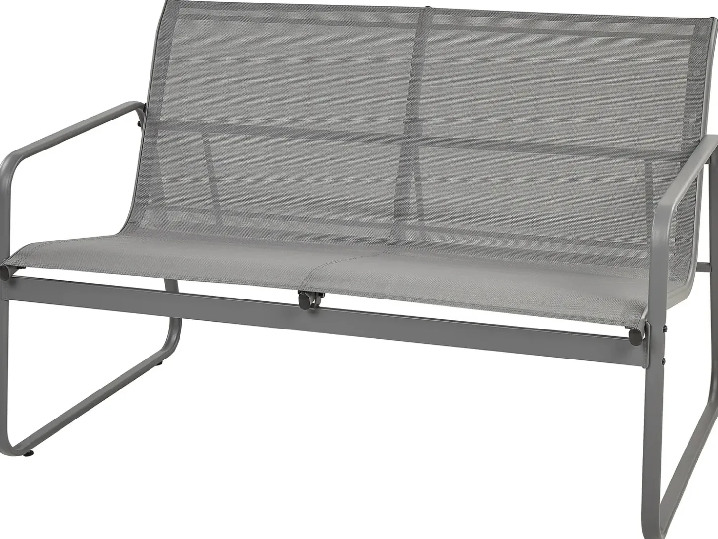 BARREA 4 personers Loungesæt med bord Grå Metal