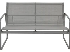 BARREA 4 personers Loungesæt med bord Grå Metal