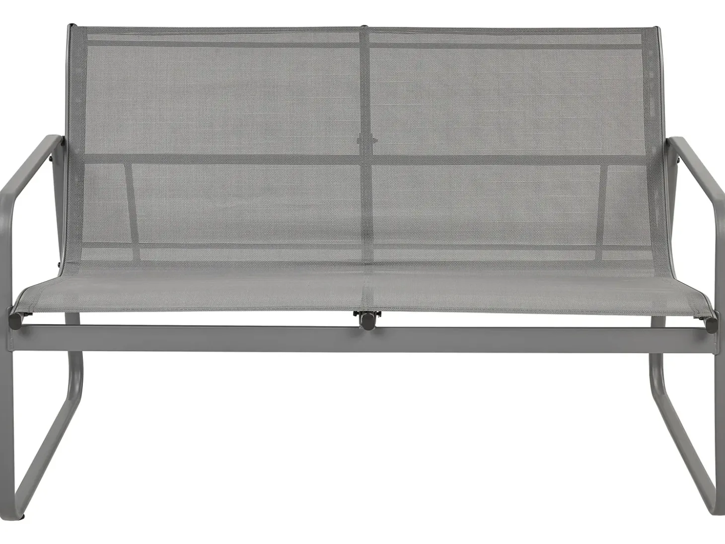 BARREA 4 personers Loungesæt med bord Grå Metal