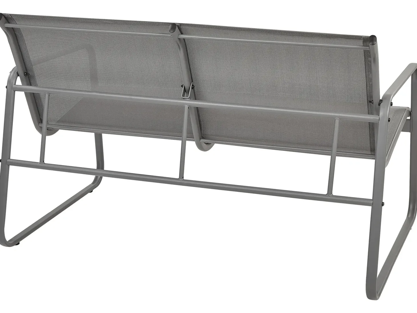 BARREA 4 personers Loungesæt med bord Grå Metal