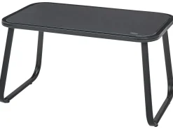 BARREA 4 personers Loungesæt med bord Sort Metal