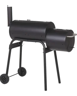 BBQ kulgrill KATLA med rygeovn Metal Sort