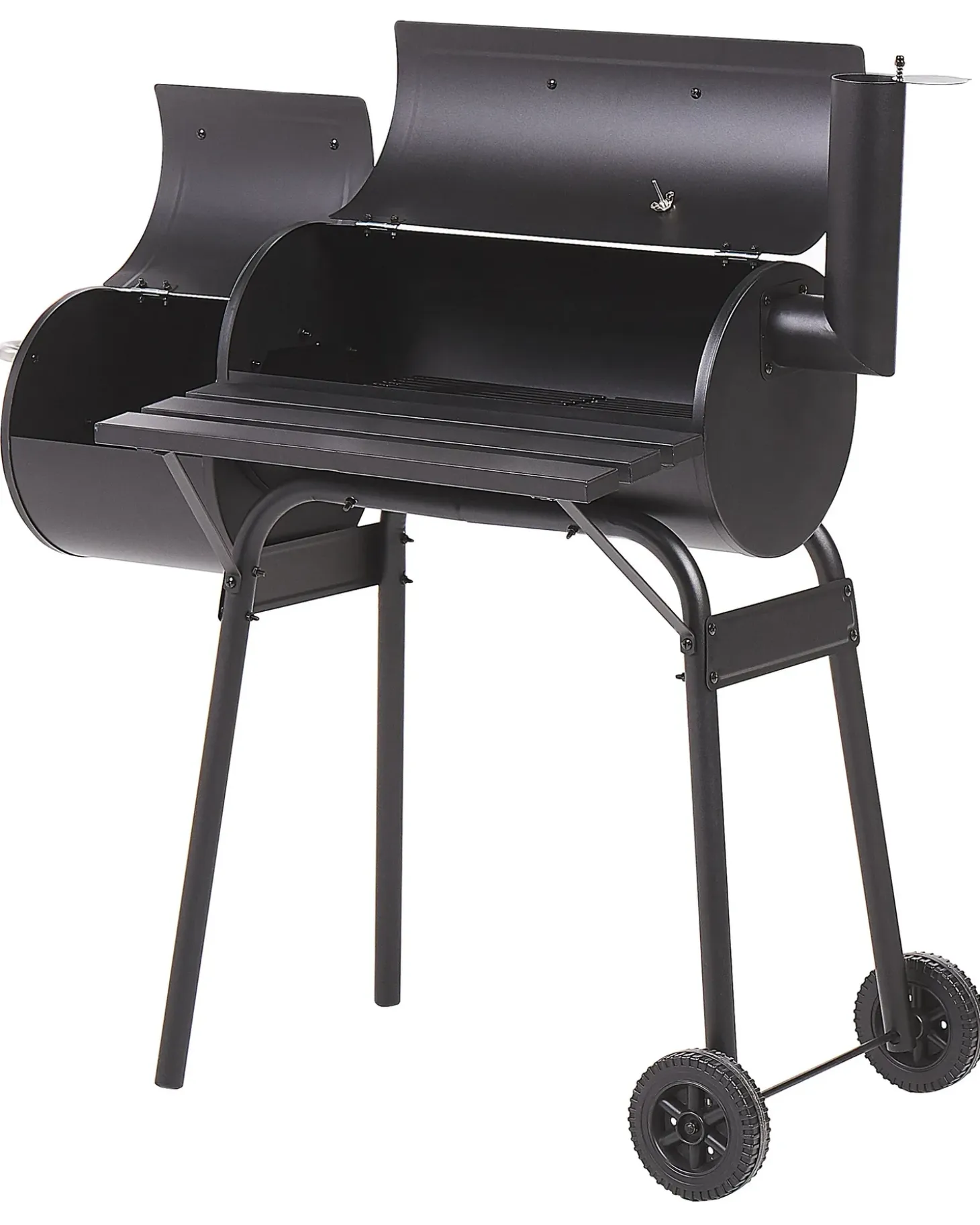BBQ kulgrill KATLA med rygeovn Metal Sort