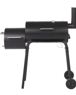 BBQ kulgrill KATLA med rygeovn Metal Sort