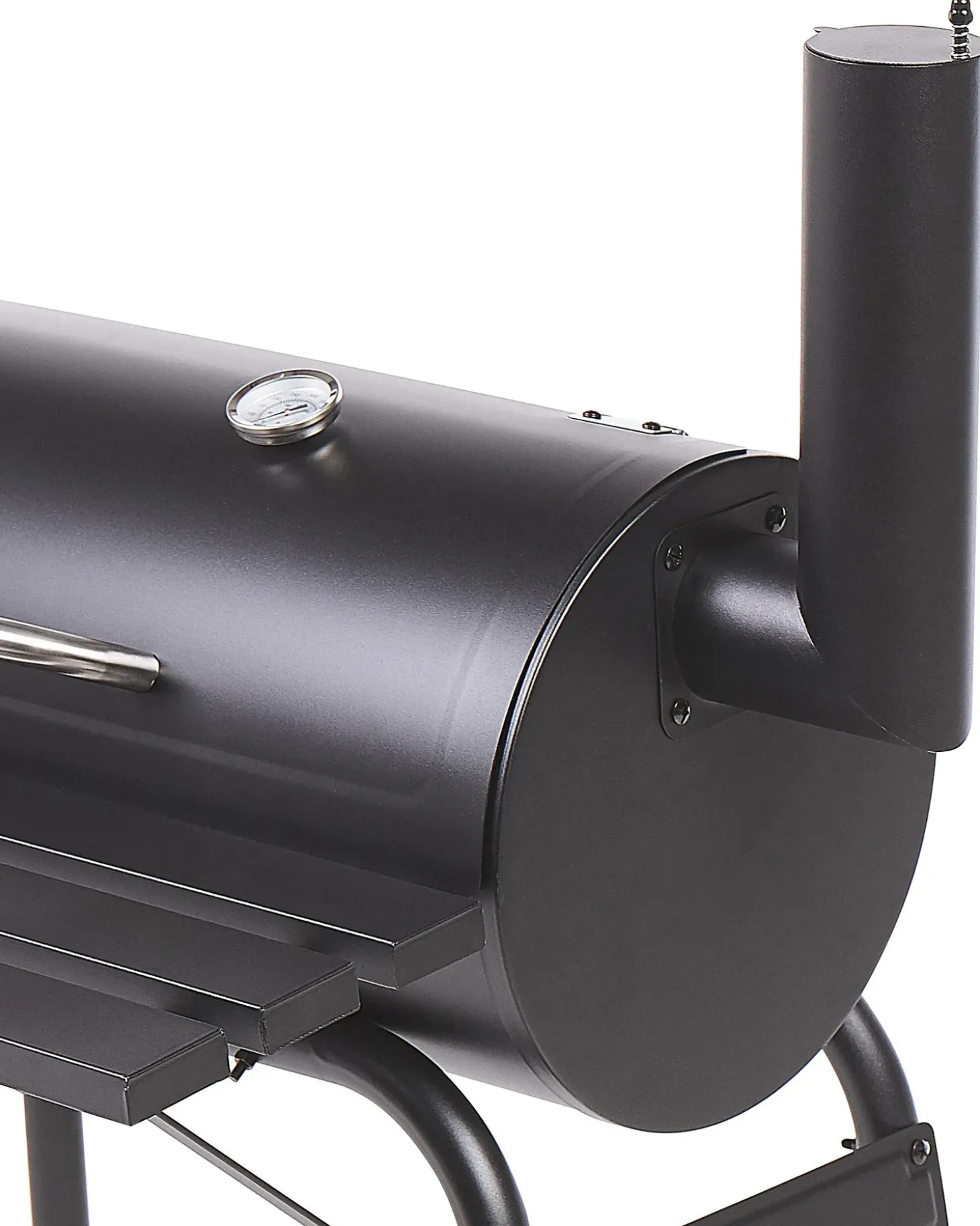 BBQ kulgrill KATLA med rygeovn Metal Sort