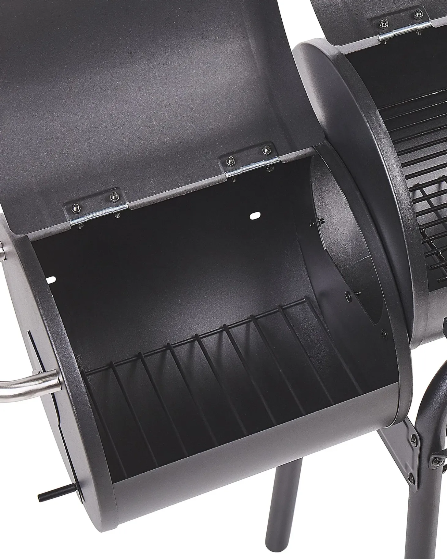 BBQ kulgrill KATLA med rygeovn Metal Sort