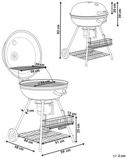 BBQ kulgrill MARAPI Metal Sort