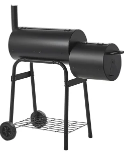 BBQ kulgrill SATAH med rygeovn Metal Sort