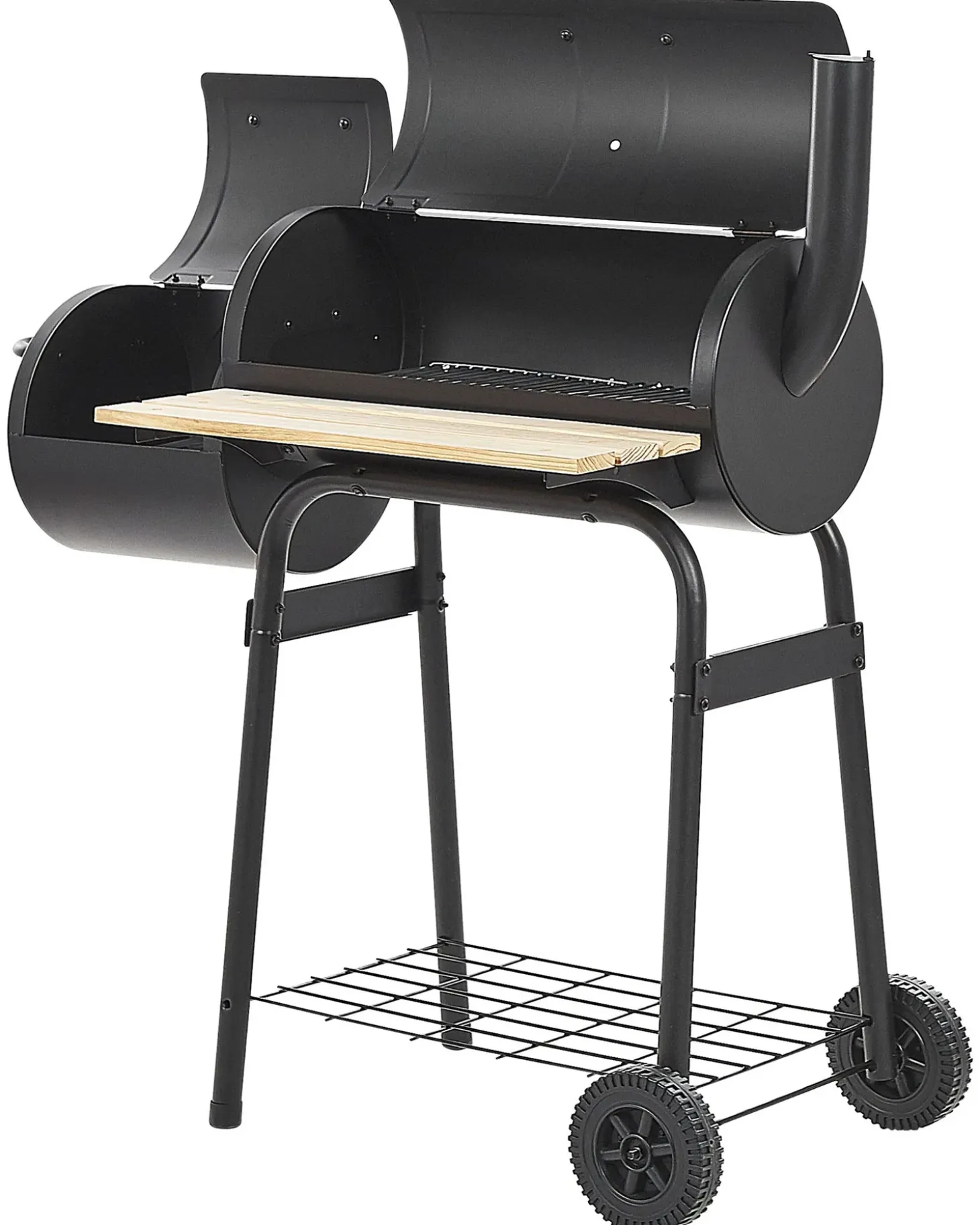 BBQ kulgrill SATAH med rygeovn Metal Sort