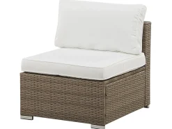 BELVEDERE 6 personers Have-hjørnesofasæt Hvid PE-rattan