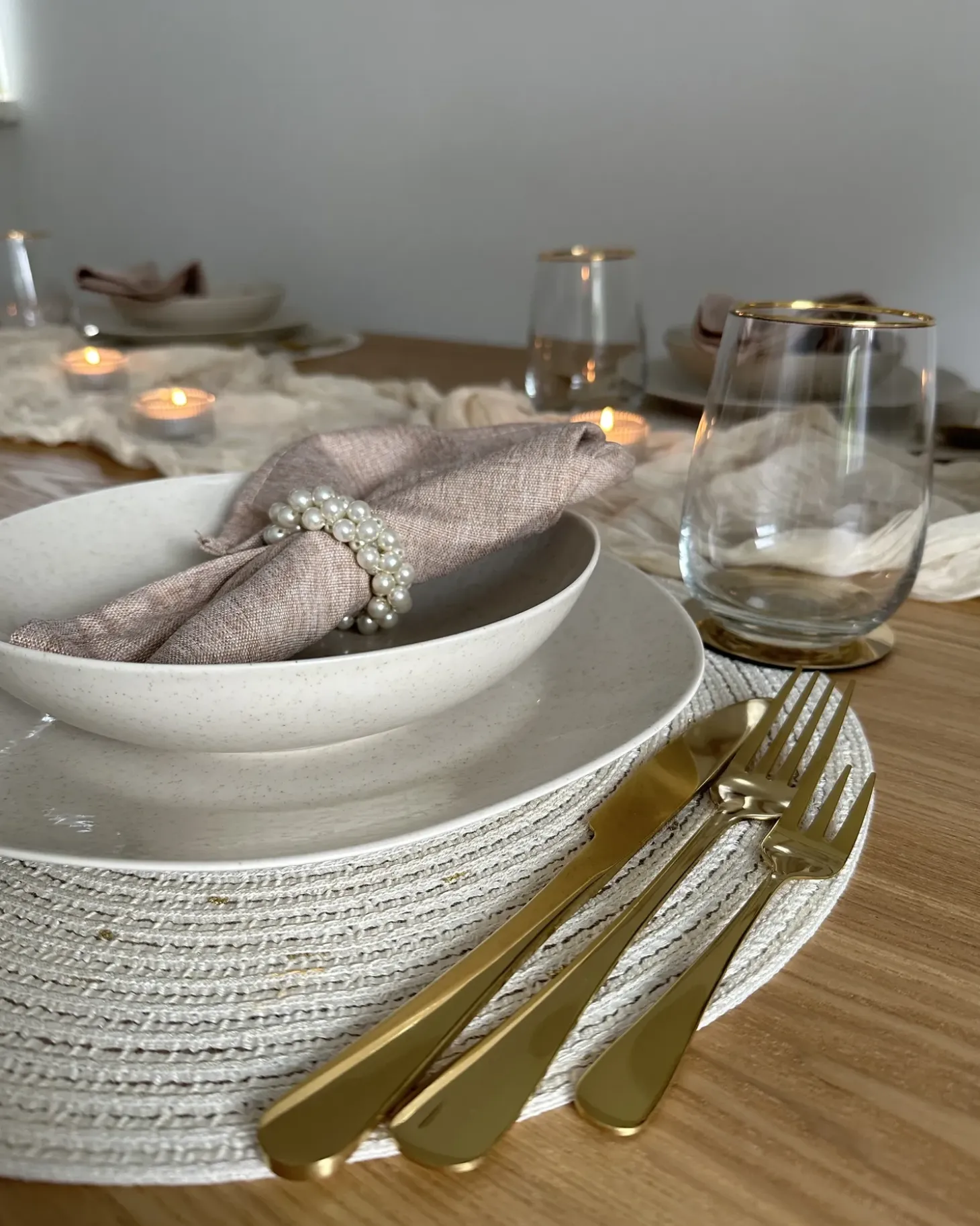 Bestiksæt med 30 dele FUSILLI Guld