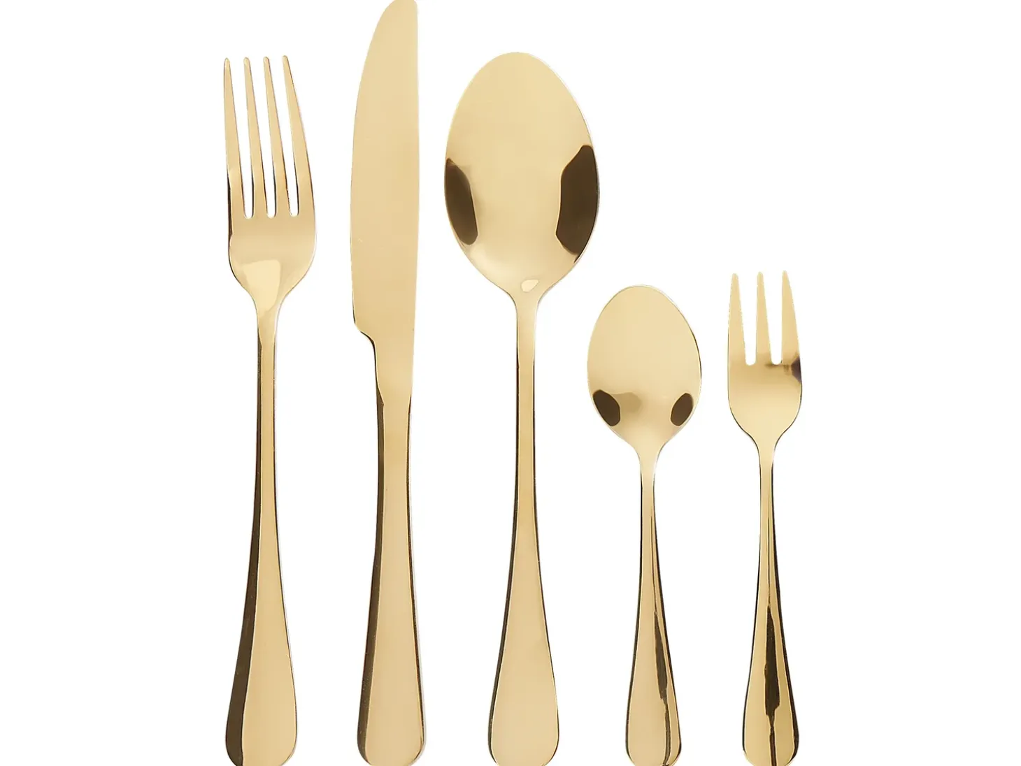 Bestiksæt med 30 dele FUSILLI Guld