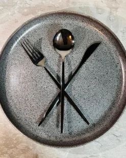 Bestiksæt med 30 dele RIGATONI Sort