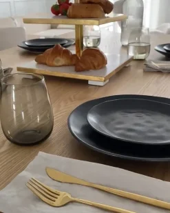Bestiksæt med 30 dele RIGATONI Guld