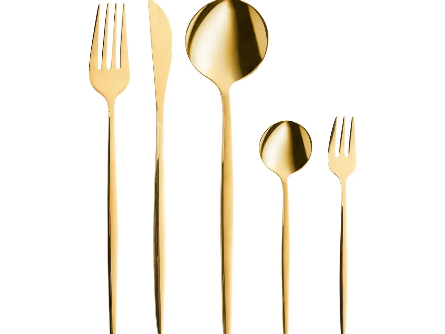 Bestiksæt med 30 dele RIGATONI Guld
