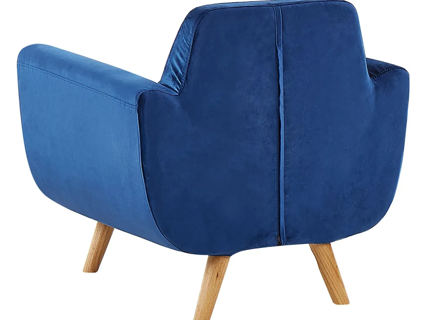 Betræk til lænestol BERNES Velour Navy Blå