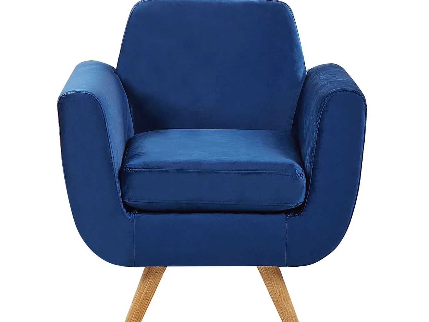 Betræk til lænestol BERNES Velour Navy Blå