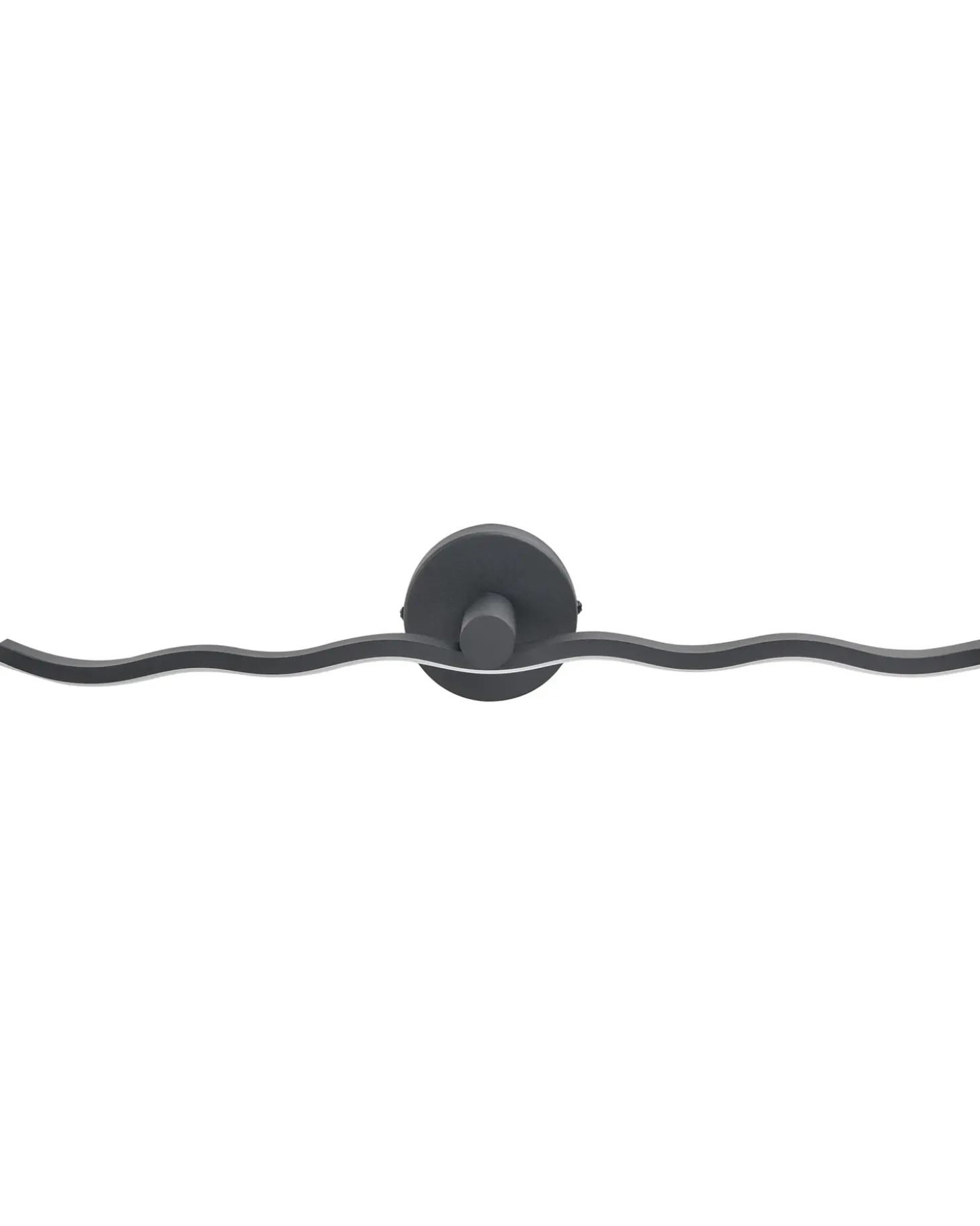 Billede og spejl LED-lys AILETTE Metal Sort