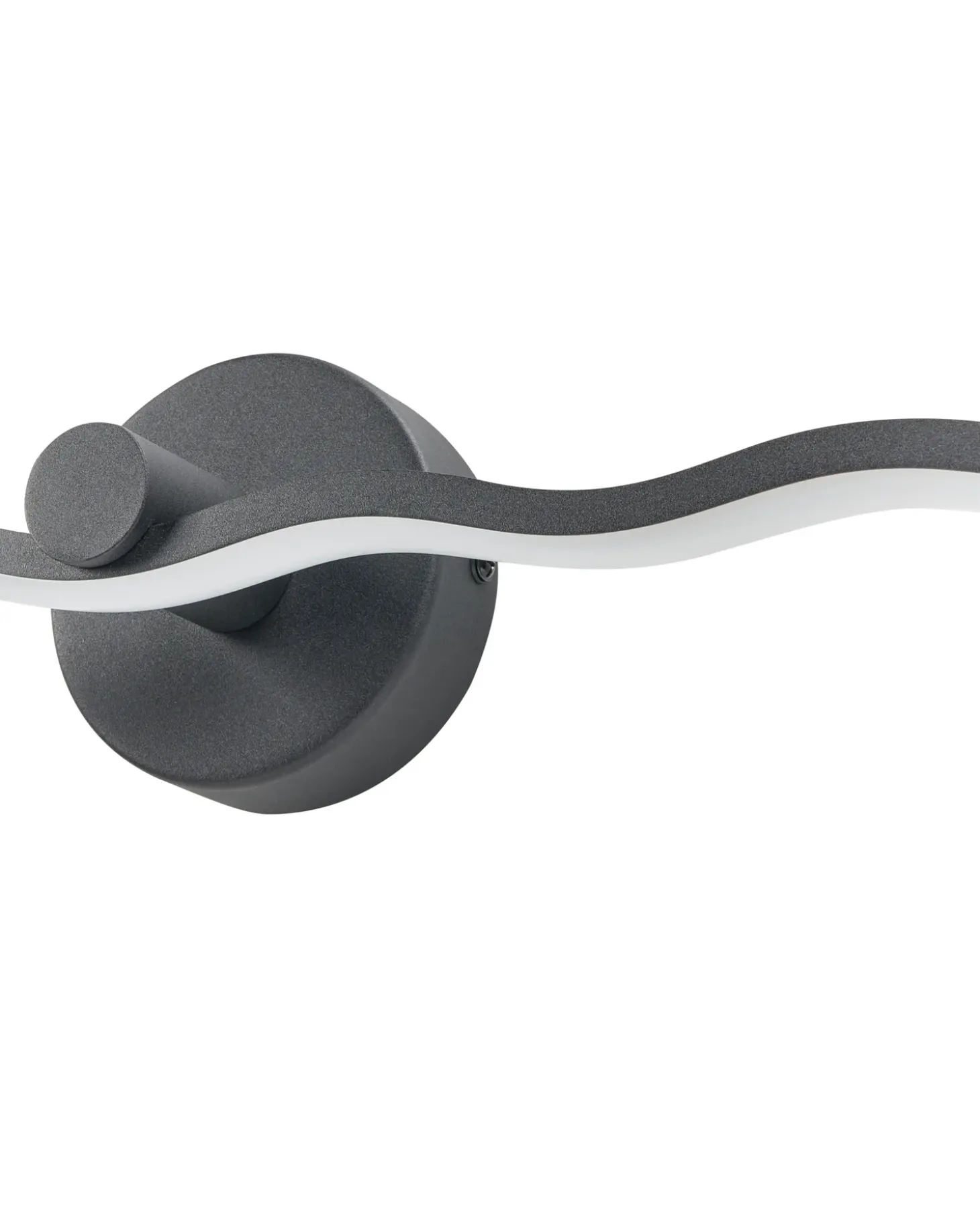 Billede og spejl LED-lys AILETTE Metal Sort