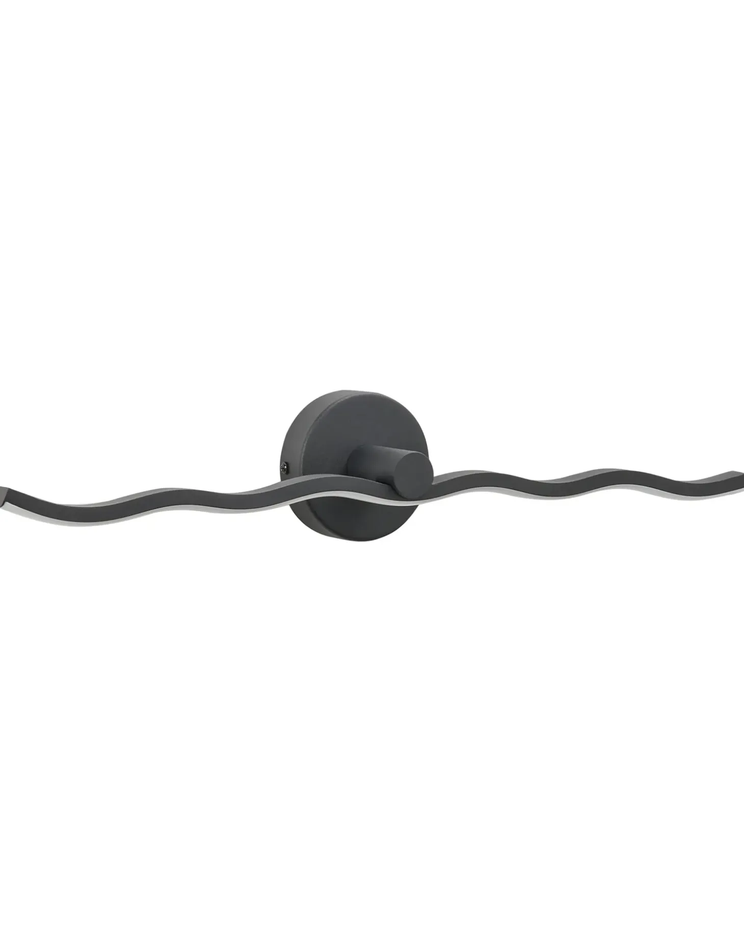 Billede og spejl LED-lys AILETTE Metal Sort