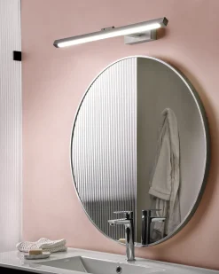 Billede og spejl LED-lys ARROS Metal Hvid