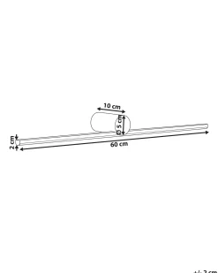 Billede og spejl LED-lys GABAS Metal Sort