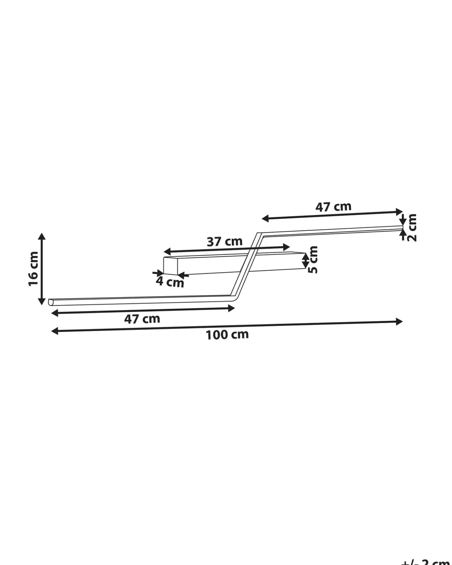 Billede og spejl LED-lys NOCEDA Metal Sort