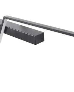 Billede og spejl LED-lys NOCEDA Metal Sort