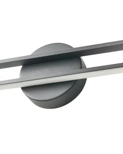 Billede og spejl LED-lys TOUQUES Metal Sort
