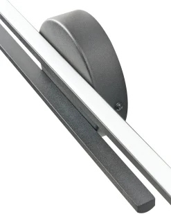 Billede og spejl LED-lys TOUQUES Metal Sort