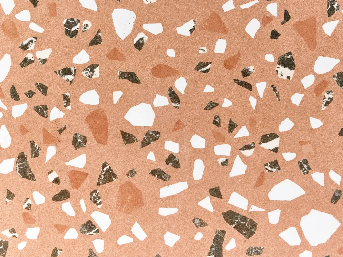 Bistro bord ADRANO 60 cm 60 cm Terrazzo effekt Metal Sort