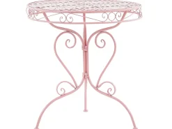 Bistro bord ALBINIA 70 cm 70 cm Metal Lyserød