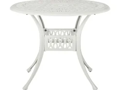 Bistro bord ANCONA 90 cm 90 cm Metal Cremehvid